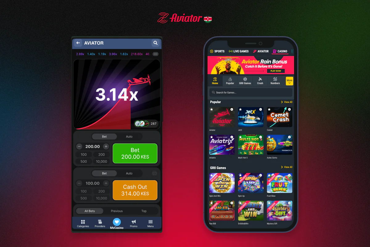 The Aviator mobile app is available for download and installation in Kenya on both Android and iOS devices