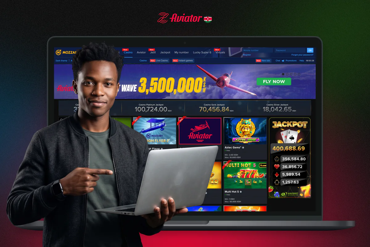 MozzartBet offers its users in Kenya the chance to play Aviator online, both for real money and for free in demo mode